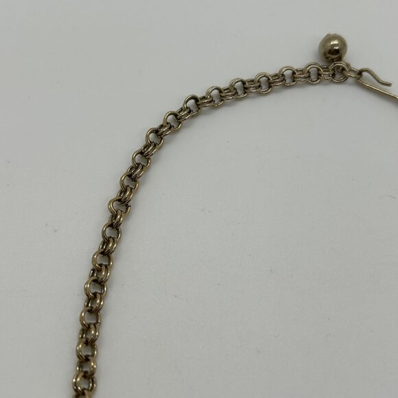 Vintage Judy Lee Gold Tone Necklace Leaf Design Faux Pearls Rhinestones Elegant - Picture 15 of 16